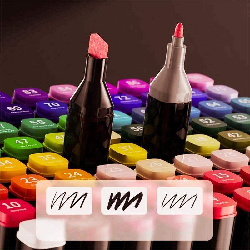 24/36/60 Dual Tip Alcohol Marker Pen Paint Markers Pens Set,Double Ended Drawing Art Pens for Rock,Ceramic,Wood,Canvas,Plastic,Glass,Stone,Diy Crafts Gift.Easter Gifts, Egg Decorations
